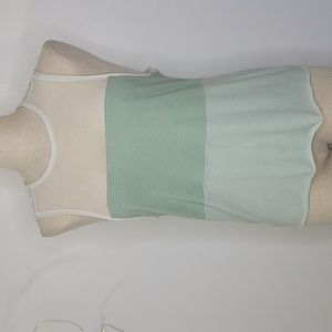 FP Movement White and Green Golden Tank Top SZ XS